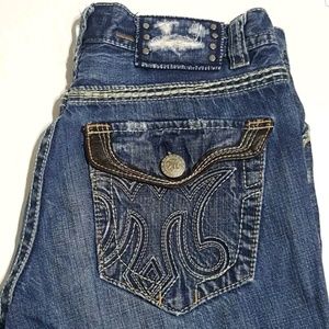 MEK Mens Denim Blue Jeans 33x34